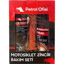 Petrol Ofisi Motosiklet Zincir Bakım Paketi Fırça Temizleyici Yağlayıcı