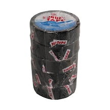 Sunup Sn-27918 Siyah 0.13x18 Mm İzole Pvc Elektrikçi Bant 5 Li Paket İzola Band Elektrik Bantı