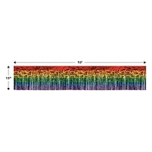 Beistle 1 Kat Metalik Püsküllü Perde, 2 Parça, 38 Cm X 10 ', Çok Renkli 7/8 Yaş