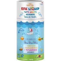 Newlife Efa Liquid Tutti Fruitti Aromalı Balık Yağı Likit 150 ML