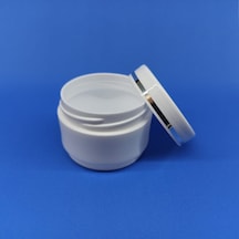 25 Ml Lüx Şeritli Mini Boş Pomat-Krem-Kozmetik Kutusu 100  Adet
