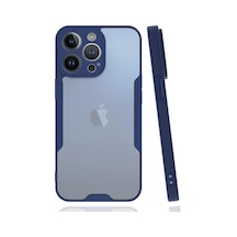 Aklow Akyoleticaret Apple iPhone Uyumlu 14 Pro Kılıf Platin Silikon - Lacivert
