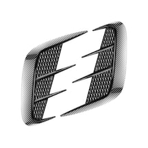 Evrensel Araba Çamurluğu Yumuşak Tutkal Dekoratif Araba Çıkartmaları, Renk: Karbon Fiber