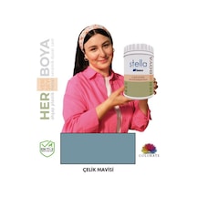 Stella Serisi Yeni Nesil Yüzey Dönüşüm Boyası - Çelik Mavisi Diğer