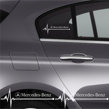 Mercedes S Oto Ritim Sticker 2 Adet 20 9 Cm