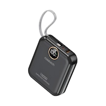 Rs-400 10.000mah Ultra Slim 22.5w Pd Dijital Ekranlı Dahili Çift Kablolu Powerbank Diğer