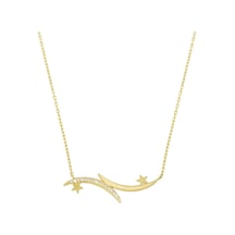 Altın Ay Yıldız Kolye T031848