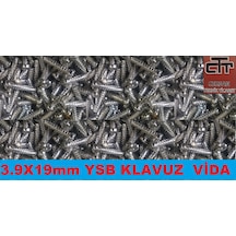 Plastik Vidası Klavuz Dişli Vida-3.9X19 Ysb-50 Adet 24 Adet