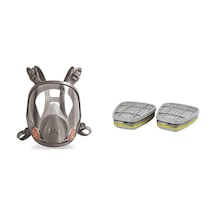 3M 6800 Tam Yüz Maskesi Ortaboy + 3M 6057 Abe1 Filtre