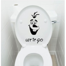 Klozet Banyo Sticker Komik Resim 5 Siyah
