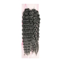 Nice Bulk Afro Su Dalgası Saç - Siyah / Gri Ombreli