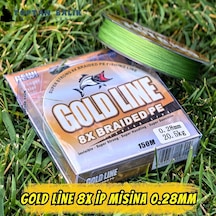 Gold Line 8x Örgü İp Misina 150m 0.28mm 20.5kg Çeker