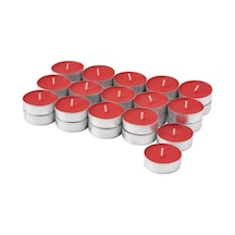 Vınterfınt Kokulu Tealight Mum, Kırmızı, 30 Adet 3.5 Saat Kırmızı - 937691419 Kırmızı