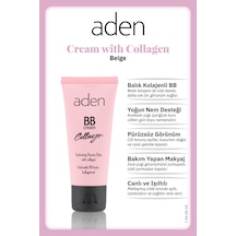 Aden Bb Cream With Collagen - Kolajenli Bb Krem 02 Beige Bej Çok Renkli