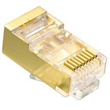 Network Konnekör - Rj45 - Cat. 6 - Topraklı - Gold