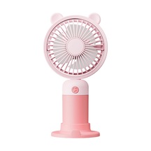 Taşınabililir Mini Usb Şarjlı 3 Kademeli El Masaüstü Vantilatör Fan Soğutucu Ym88216 Pembe