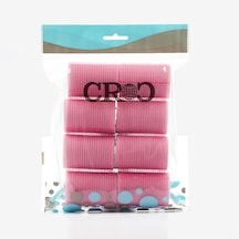 Croc 1207 Cırtlı Sünger Bigudi Pembe 8li Çap 4cm Açık Mavi