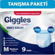 Giggles Yetişkin Emici Külot Hasta Bezi M 9'lu