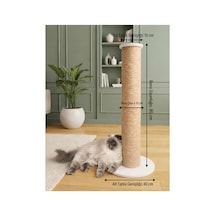 Xxl Kedi Tırmalama Direği- 85 Cm Uzunluk 13 Cm Çapında.
