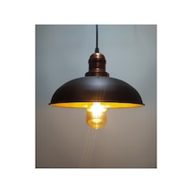 Retro Rustik Vintage Metal Sarkıt Avizeler Siyah