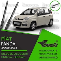 İnwells Hibrit Silecek Takımı Fiat Panda 2004-2012 İle Uyumlu