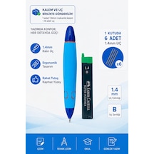 Faber-castell Okul Versatili Mekanik Kalem, 1.4mm Uç, Ergonomik Tasarım, Kaymaz Yüzey, 6'lı Yedek Uç Dahil