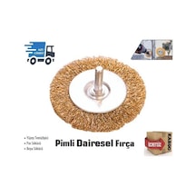 Pimli Daire Tel Fırça Saçaklı 100 Mm
