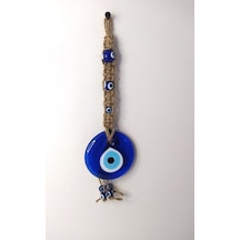 Cam Nazar Kötü Göz Kovucu Hand Made Ağaç Duvar Dekorasyonu Hasır Nazarlık Duvar Ağaç Ev Süsü