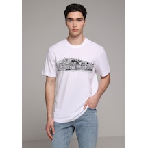 Colin's Colins Regular Fit Yuvarlak Yaka Düz Erkek Beyaz Kısa Kol Tişört Cl1079362 Q1.v2 Wht