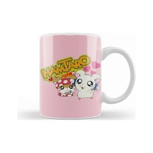 Hamtaro Bijou Ribbon Chan With Snoozer Neteru Kun Kupa Bardak Porselen Karışık