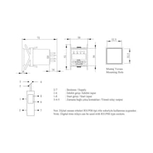 Emas Rz1d1s-2 Zaman Rölesi Digital 24 Vdc Startlı