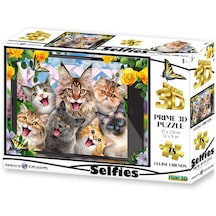 Prime 3d - Sevimli Kediler Selfie 48 Parça Puzzle 20553