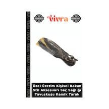 Özel Üretim Kişisel Bakım Stil Aksesuarı Saç Sağlığı Tavuskuşu Kemik Tarak