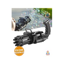 Köpük Baloncuk Makinesi Tabancası Eğlenceli Pilli Oyuncak Baloncuk Likiti İle Birlikte