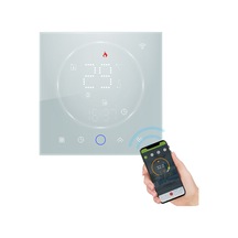 Geeksen Wifi  Ses Kontrolü 16A Dijital Programlanabilir Led Ekranlı Yerden Isıtma Termostat