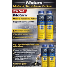 2 Adet Motor İç Temizleme Katkısı Engine Flush 300 Ml Yağ Değişim Öncesi Motorx