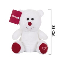 Uyku Arkadaşı Sevimli Oturan Ayıcık 25 Cm Beyaz