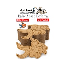 Ahşap Boyama Deniz Canlıları 20 Adet 10x15cm Boyama Figürü Etkinlik Çoçuk Gelişim Motor Beceri Kreş Anasınıfı Kırmızı