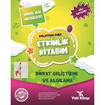 Kolaydan Zora Etkinlik Kitabım - Dikkat Geliştirme Ve Algılama - Qhdh-612831