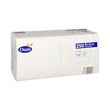 Duni 3 Katlı Beyaz Desenli Peçete 33x33 Cm 250'li Paket 3'li Ekonomik Paket - 3 Adet Tarı