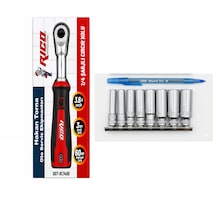 1/4 Şarjlı Cırcır Kolu 007-rc1400 3.6v 60 Nm 1/4 Uzun Lokma Takımı