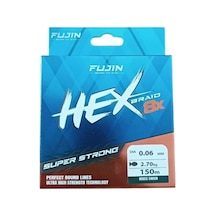 Fujin Hex 8x 150mt. Moss Green Pe Line 0.14mm