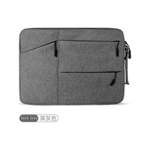 Gubisi Koyu Gri-13,3 İnç Uyumlu-su Geçirmez Laptop Çantası 13 14 15 İnç Kol Taşınabilir Macbook Çantası Air Pro 12 13.3