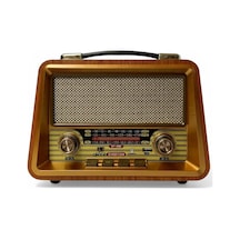 Rt-680 Gerçek Ahşap Eskitme Bluetooth Hoparlör Mp3 Çalar Müzik Kutusu Nostaljik Radyo