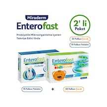 Aile Probiyotik Seti Enterofast Probıotıc 20 Falkon Çocuk - Enterofast Probıotıc 10 Flakon Yetişkin