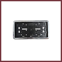 Storeşahin Çerçeveli Dikdörtgen Plakalık Plaka Altlığı Krom Nikelajlı 32x17cm 1 Adet Shn0720