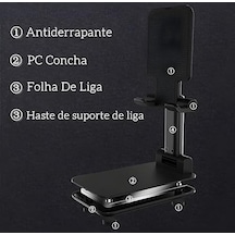 Ayarlanabilir Portatif Telefon Ve Tablet Standı Masaüstü Katlanabilir Tutucu, Tüm Akıllı Cihazlarla Uyumlu, Ergonomik Ve Kaymaz Tasarım