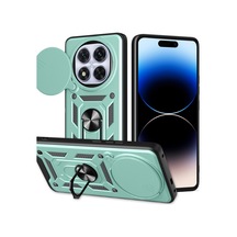 Newface Xiaomi Redmi Note 14 Pro Plus Kılıf Pars Lens Yüzüklü Silikon - Yeşil Yeşil
