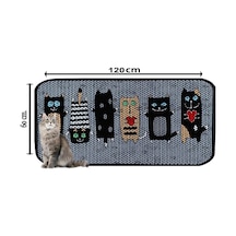Aktunç Elekli Tuvalet Desenli Önü Kedi Kumu Paspası 60x120 Cm Desen 1