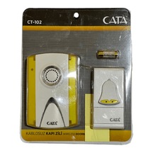 Cata Ct-102 Kablosuz Kapı Zili Sarı Kenarlı 4 Adet